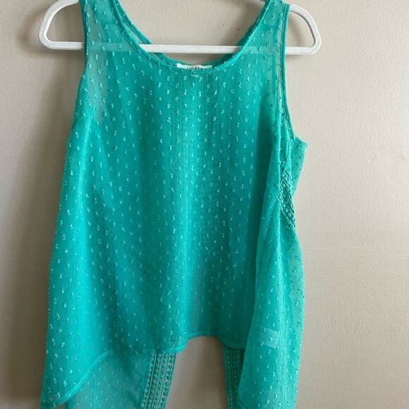Umgee Green Sheer Tank - Picture 6 of 11